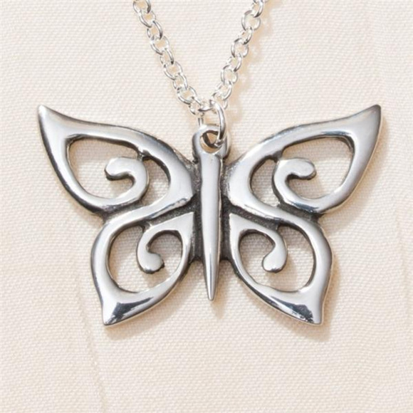St. Justin Jewelry - Spiral Butterfly Necklace